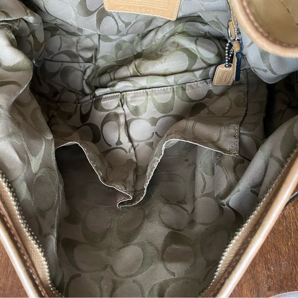 Vintage Coach Tan Hobo Purse Handbag - Picture 7 of 14